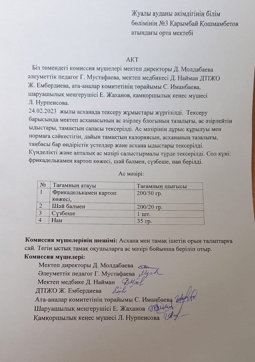 Дұрыс тамақтану
